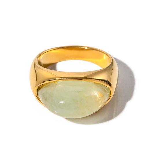 chunky Gemstone Signet Ring