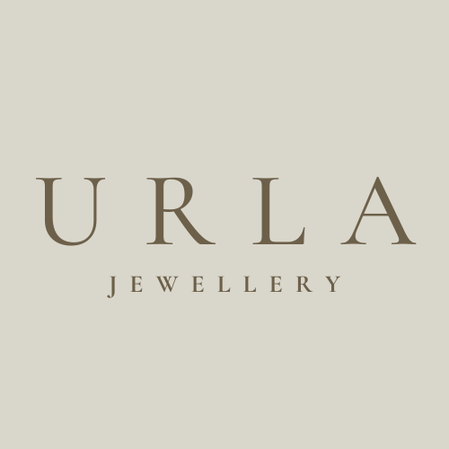 Urla Jewellery beige logo